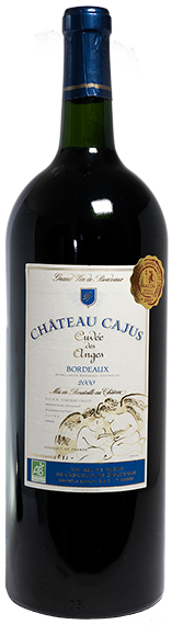 Bordeaux supérieur rouge bio Cajus Cuvée des Anges 2000 magnum