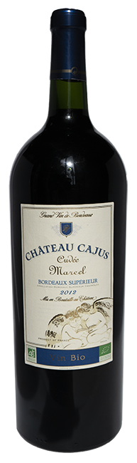 Bordeaux supérieur rouge bio Cajus Cuvée Marcel 2012 magnum