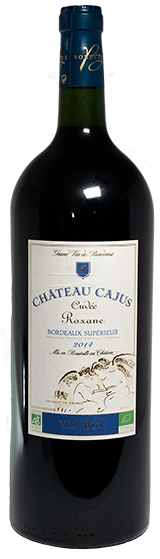 Bordeaux supérieur rouge bio Cajus Cuvée Roxane 2014 magnum