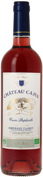 Bordeaux clairet bio Cajus Cuvée Raphaëlle