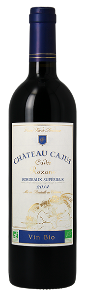 Bordeaux supérieur rouge bio Cajus Cuvée Roxane 2014