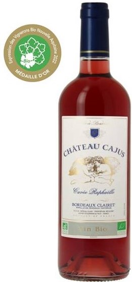 bordeaux clairet bio 2021,clairet médaille d or 2022